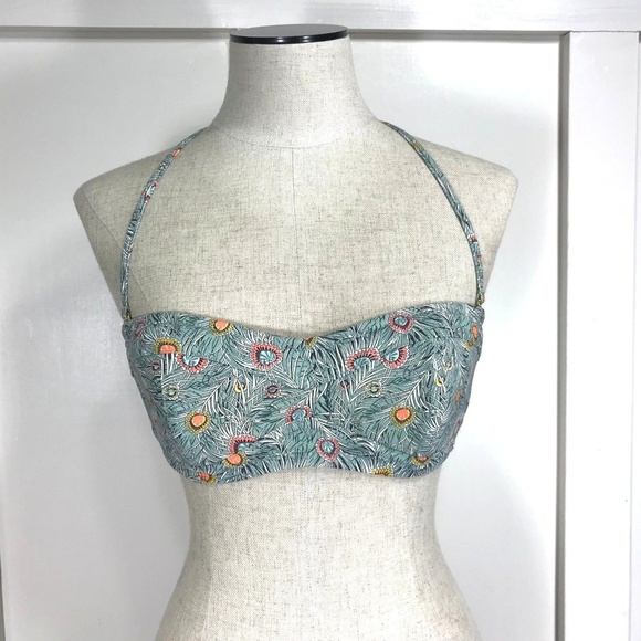 J. Crew Peacock Bikini Top - Picture 2 of 8